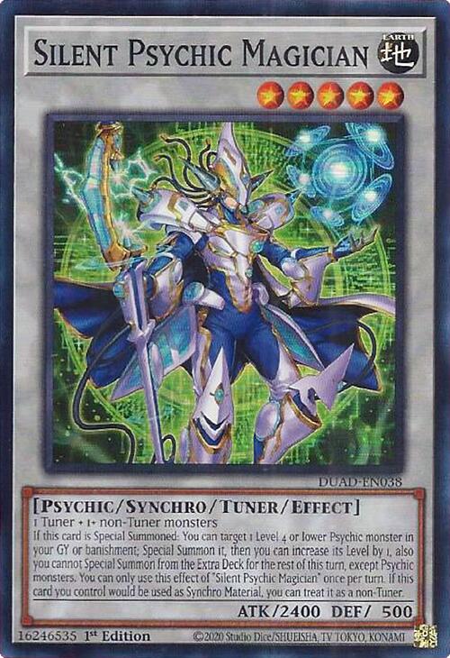 Silent Psychic Magician [DUAD-EN038] Super Rare | Black Swamp Games