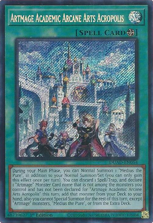 Artmage Academic Arcane Arts Acropolis [DUAD-EN054] Secret Rare | Black Swamp Games