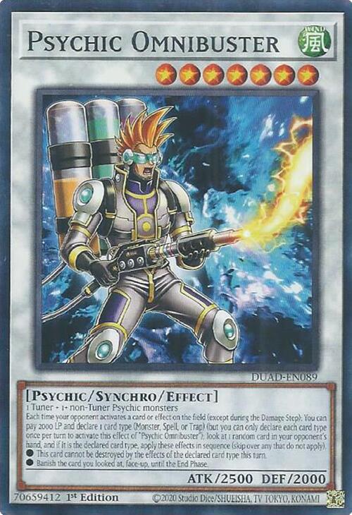 Psychic Omnibuster [DUAD-EN089] Common | Black Swamp Games