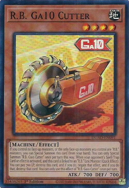 R.B. Ga10 Cutter [DUAD-EN091] Super Rare | Black Swamp Games