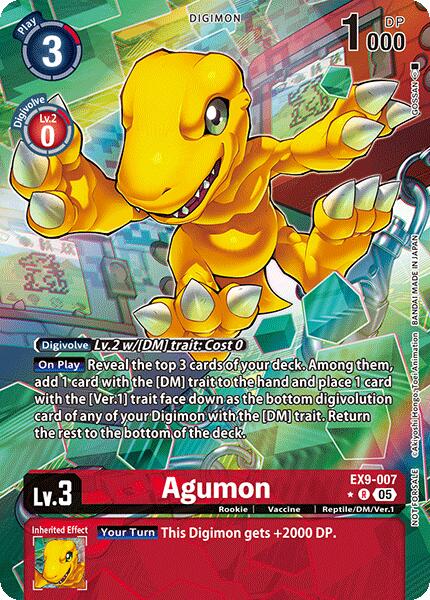 Agumon [EX9-007] (Digital Monster Day Commemoration Event Winner) [Promotion Cards] | Black Swamp Games