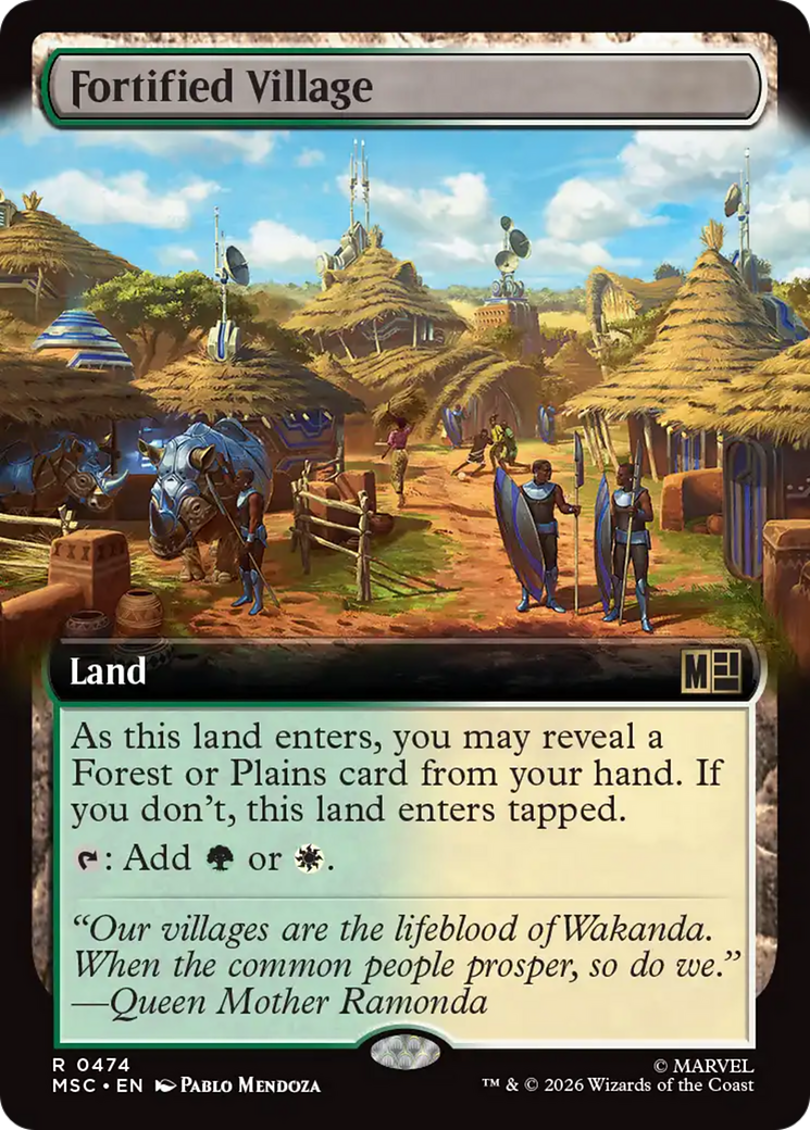 Fortified Village (Extended Art) [Marvel Super Heroes Commander] | Black Swamp Games