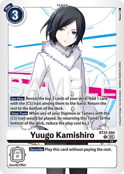Yuugo Kamishiro [BT22-094] [Cyber Eden] | Black Swamp Games