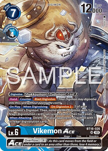 Vikemon ACE [BT16-026] (Cyber Eden Release Event Participant) [Cyber Eden] | Black Swamp Games