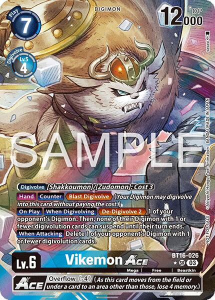 Vikemon ACE [BT16-026] (Cyber Eden Release Event Winner) [Cyber Eden] | Black Swamp Games
