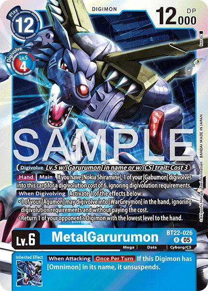 MetalGarurumon [BT22-026] [Cyber Eden] | Black Swamp Games