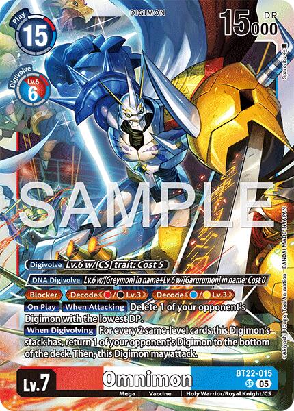 Omnimon [BT22-015] [Cyber Eden] | Black Swamp Games