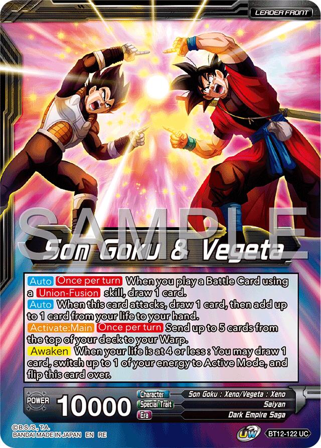 Son Goku & Vegeta // Gogeta, Fateful Fusion (Reprint) (BT12-122) [Premium Anniversary Box 2025] | Black Swamp Games
