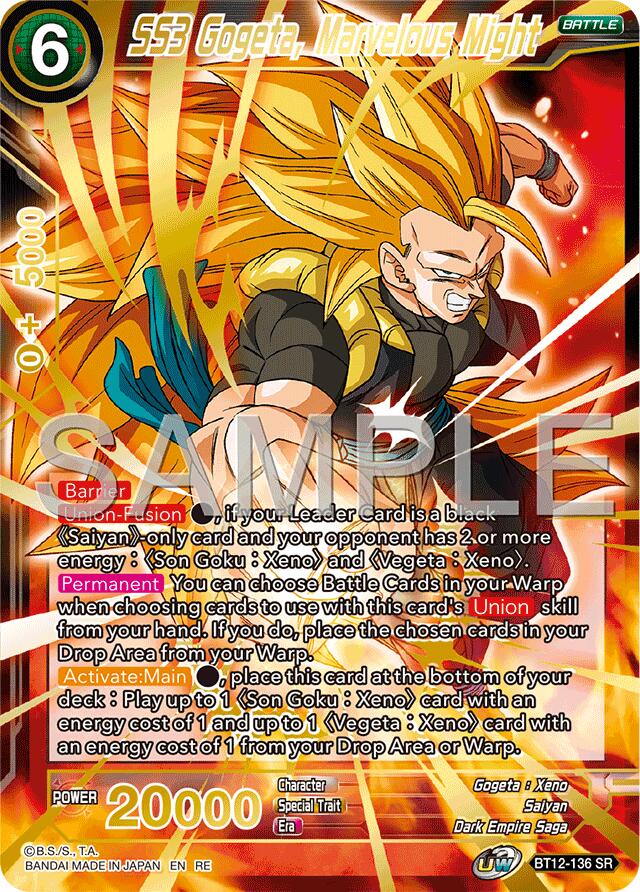 SS3 Gogeta, Marvelous Might (Reprint) (BT12-136) [Premium Anniversary Box 2025] | Black Swamp Games