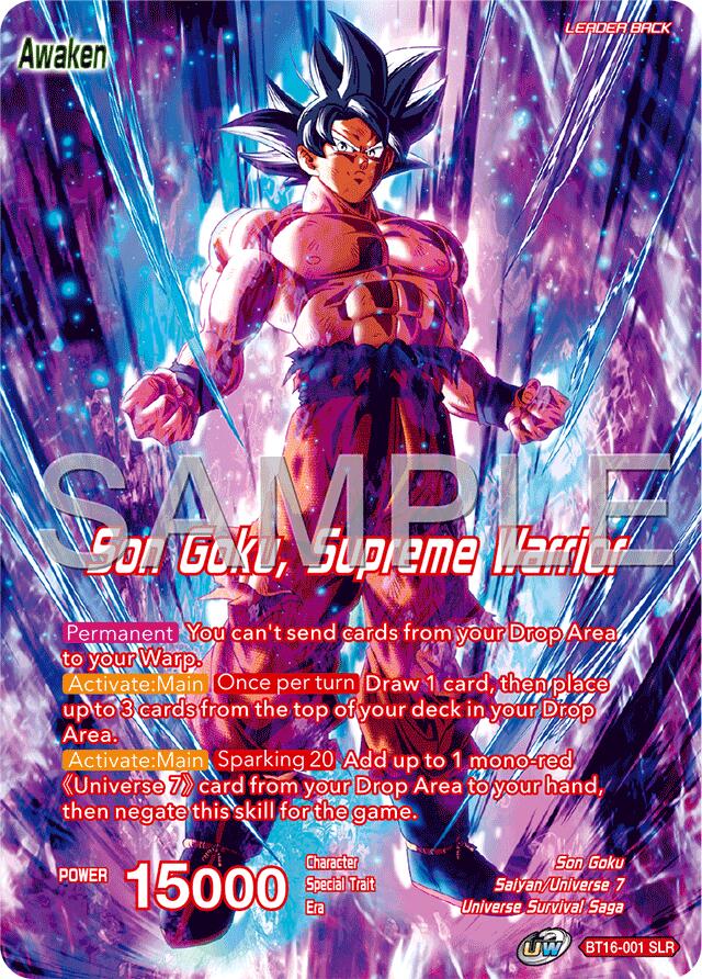 Son Goku // Son Goku, Supreme Warrior (Reprint) (BT16-001) [Premium Anniversary Box 2025] | Black Swamp Games