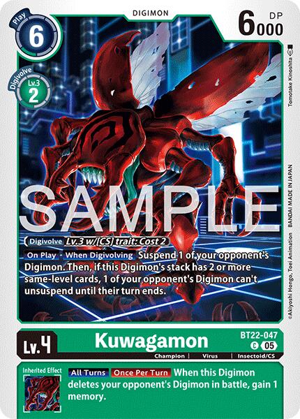 Kuwagamon [BT22-047] [Cyber Eden] | Black Swamp Games