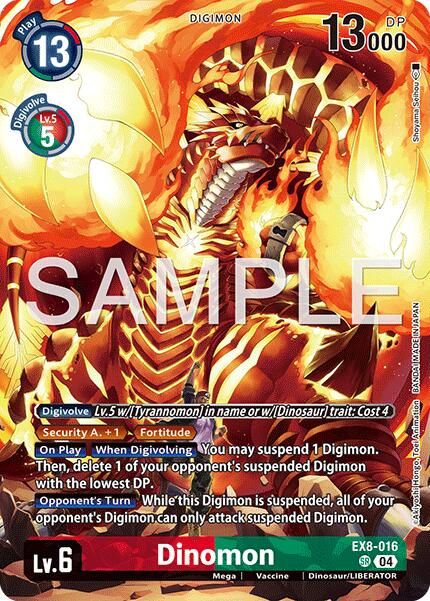 Dinomon [EX8-016] (Digimon Liberator Debuggers set) [Chain of Liberation] | Black Swamp Games