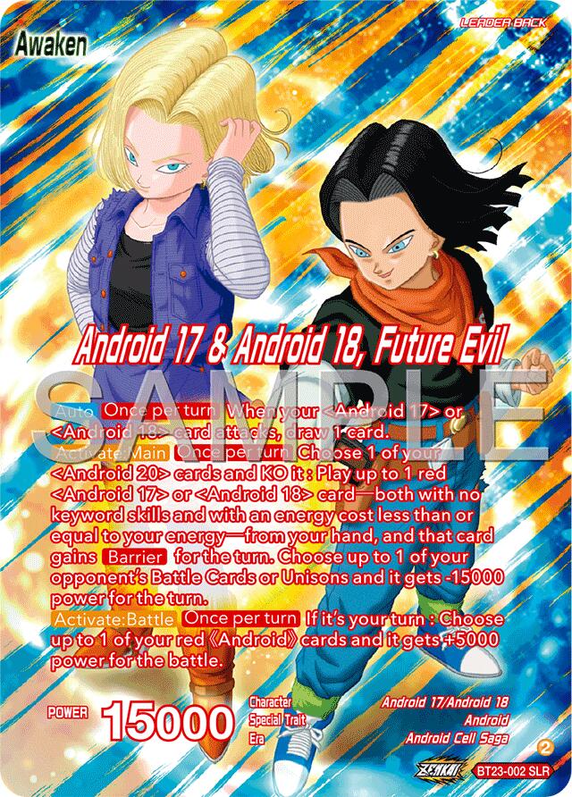 Android 17 & Android 18 // Android 17 & Android 18, Future Evil (BT23-002) [Premium Anniversary Box 2025] | Black Swamp Games