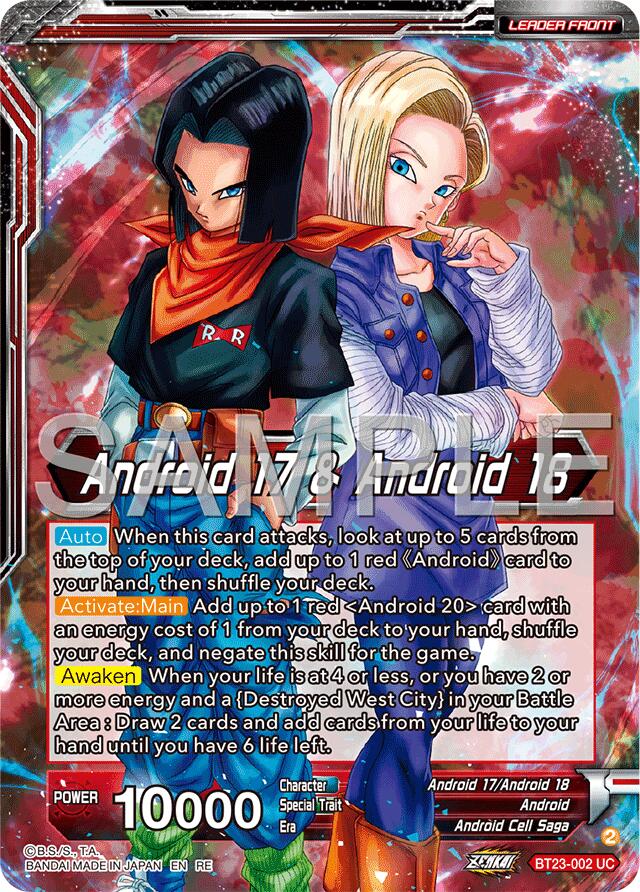 Android 17 & Android 18 // Android 17 & Android 18, Future Evil (BT23-002) [Premium Anniversary Box 2025] | Black Swamp Games