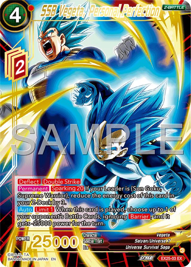 SSB Vegeta, Personal Perfection (EX25-03) [Premium Anniversary Box 2025] | Black Swamp Games