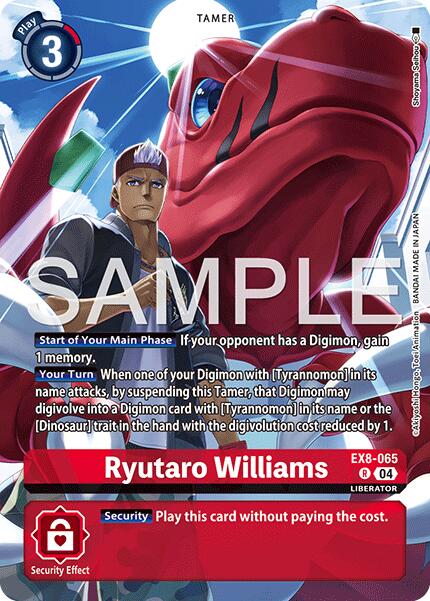 Ryutaro Williams [EX8-065] (Digimon Liberator Debuggers Set) [Chain of Liberation] | Black Swamp Games