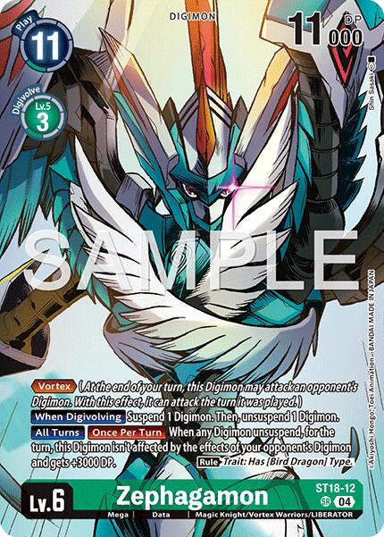 Zephagamon [ST18-12] (Digimon Liberator Debuggers Set) [Starter Deck: Guardian Vortex] | Black Swamp Games