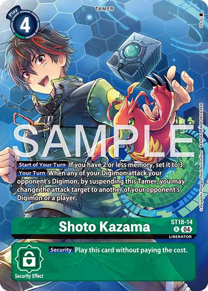Shoto Kazama [ST18-14] (Digimon Liberator Debuggers Set) [Starter Deck: Guardian Vortex] | Black Swamp Games