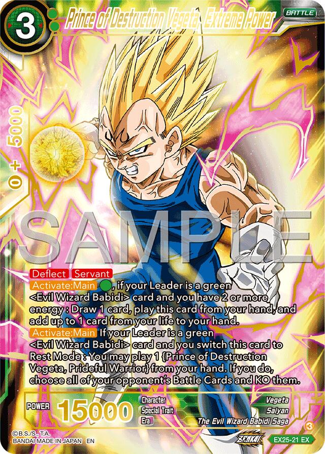 Prince of Destruction Vegeta, Extreme Power (EX25-21) [Premium Anniversary Box 2025] | Black Swamp Games