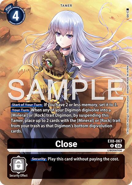 Close [EX8-067] (Digimon Liberator Debuggers Set) [Chain of Liberation] | Black Swamp Games