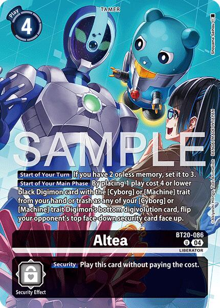 Altea [BT20-086] (Digimon Liberator Debuggers Set) [Release Special Booster Ver.2.5 Promos] | Black Swamp Games