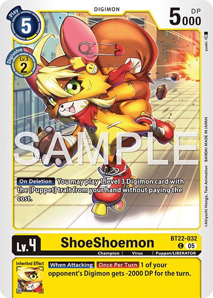 ShoeShoemon [BT22-032] [Cyber Eden] | Black Swamp Games