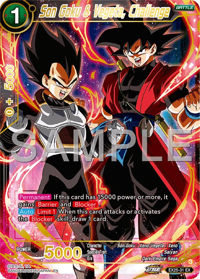 Son Goku & Vegeta, Challenge (EX25-31) [Premium Anniversary Box 2025] | Black Swamp Games