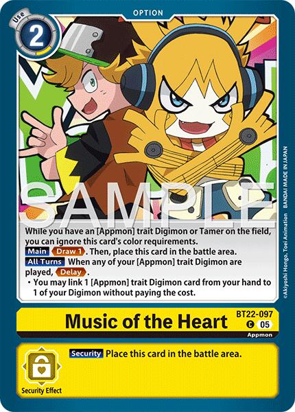 Music of the Heart [BT22-097] [Cyber Eden] | Black Swamp Games