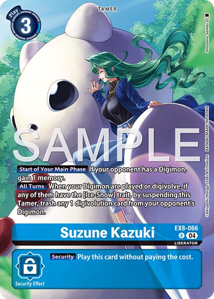 Suzune Kazuki [EX8-066] (Digimon Liberator Debuggers Set) [Chain of Liberation] | Black Swamp Games