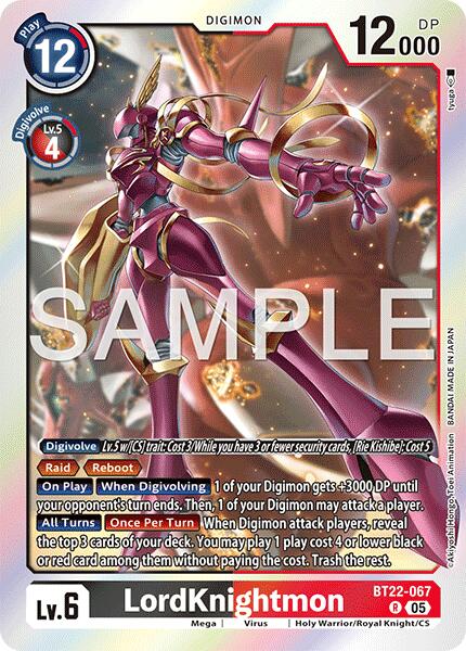 LordKnightmon [BT22-067] [Cyber Eden] | Black Swamp Games
