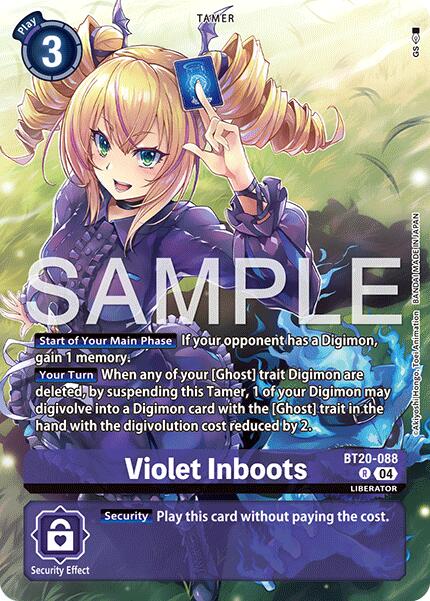 Violet Inboots [BT20-088] - BT20-088 (Digimon Liberator Debuggers Set) [Release Special Booster Ver.2.5 Promos] | Black Swamp Games