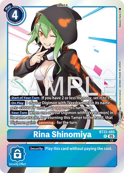 Rina Shinomiya [BT22-085] [Cyber Eden] | Black Swamp Games
