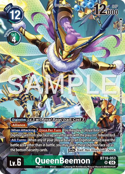 QueenBeemon [BT19-053] (Digimon Liberator Debuggers Set) [Release Special Booster Ver.2.0] | Black Swamp Games