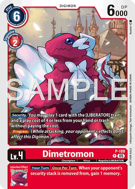 Dimetromon [P-189] (Store Tournament 2025 Vol.3 Participation Pack) [Promotion Cards] | Black Swamp Games