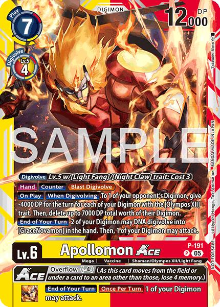 Apollomon ACE [P-191] (Store Tournament 2025 Vol.3 Participation Pack) [Promotion Cards] | Black Swamp Games