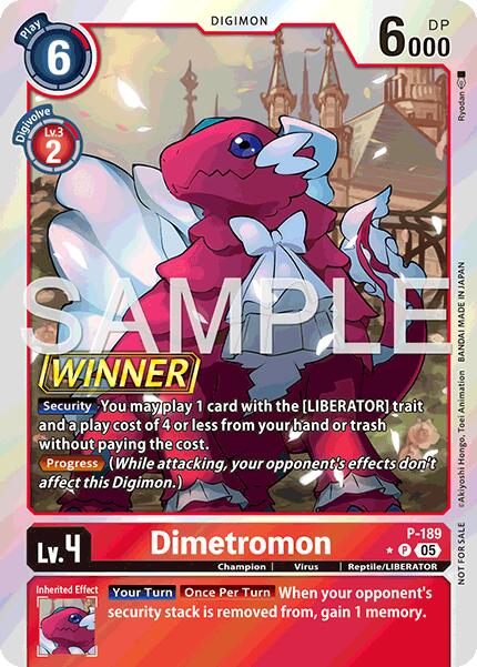 Dimetromon [P-189] (Store Tournament 2025 Vol.3 Winner Pack) [Promotion Cards] | Black Swamp Games