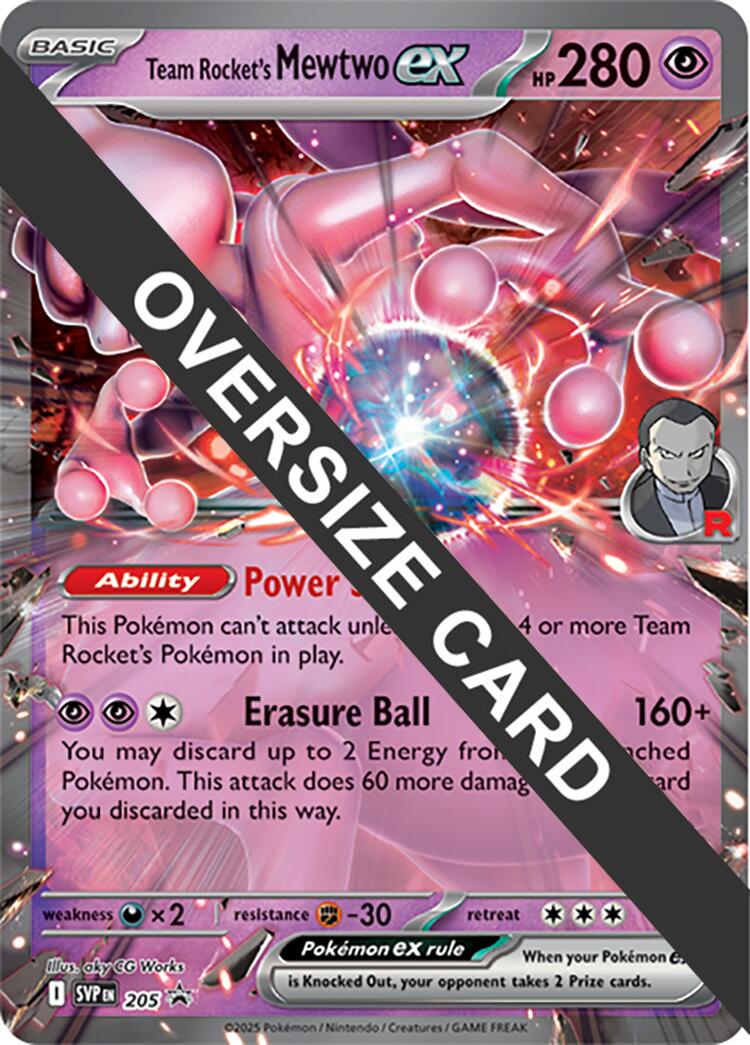 Team Rocket's Mewtwo ex (205) (Jumbo Card) [Scarlet & Violet: Black Star Promos] | Black Swamp Games
