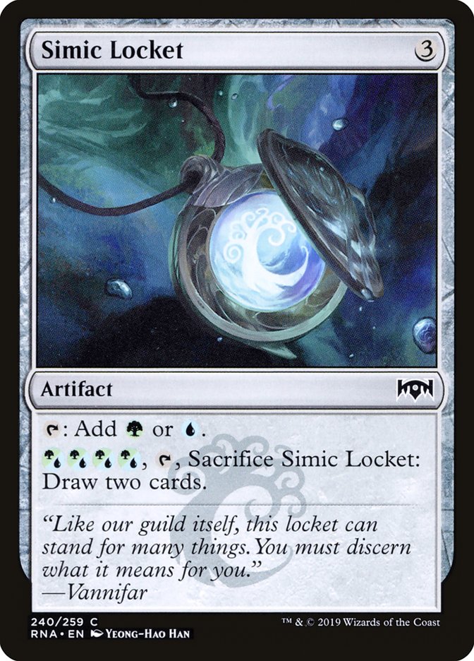 Simic Locket [Ravnica Allegiance] | Black Swamp Games
