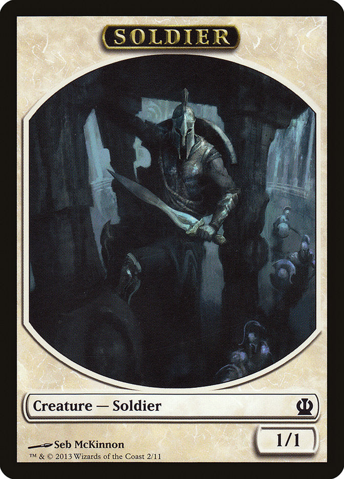 Soldier Token (2/11) [Theros Tokens] | Black Swamp Games