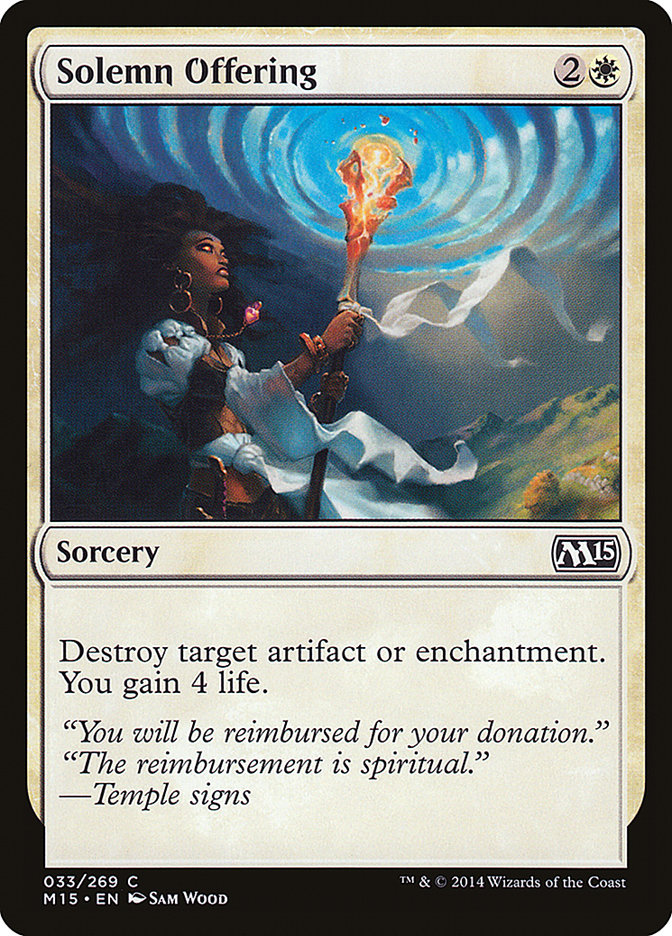 Solemn Offering [Magic 2015] | Black Swamp Games