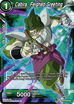 Cabira, Feigned Greeting (Uncommon) (BT13-070) [Supreme Rivalry] | Black Swamp Games