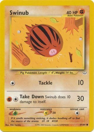 Swinub (57/64) [Neo Revelation Unlimited] | Black Swamp Games