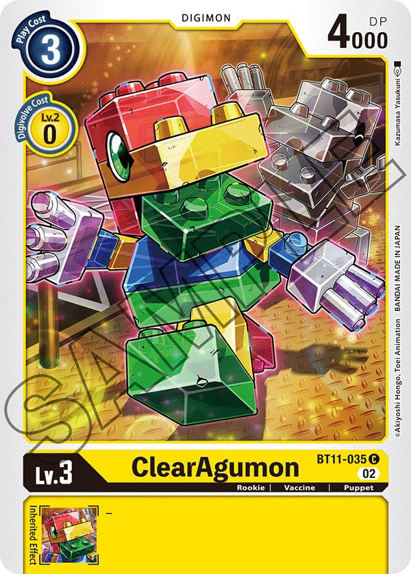 ClearAgumon [BT11-035] [Dimensional Phase] | Black Swamp Games