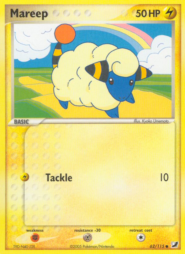 Mareep (62/115) [EX: Unseen Forces] | Black Swamp Games