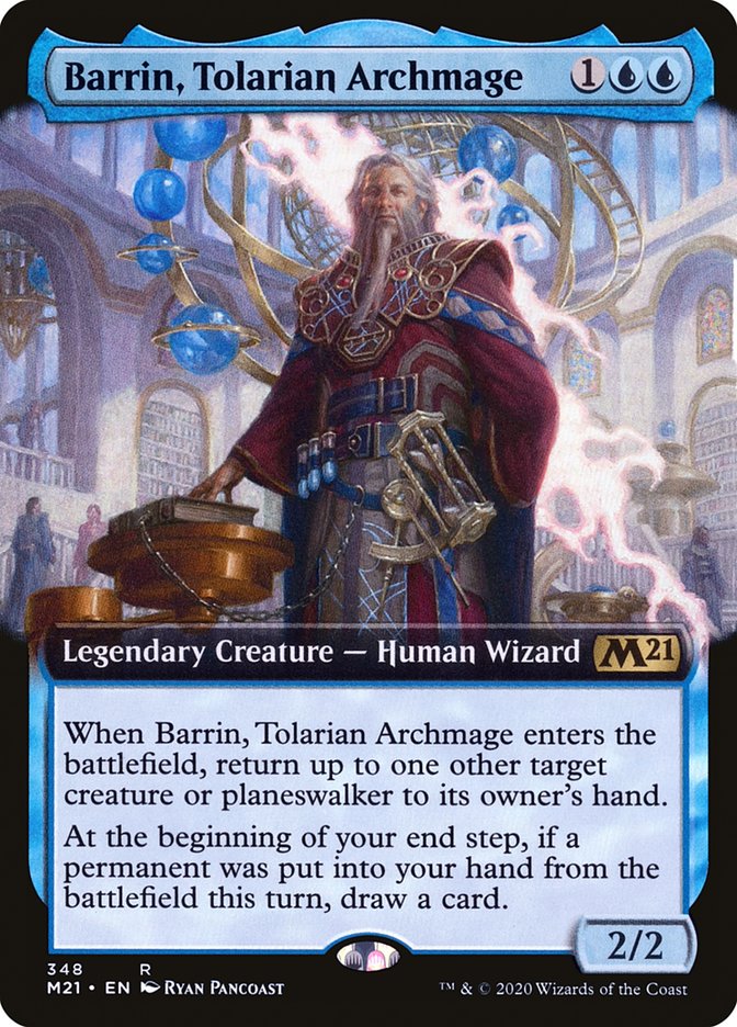 Barrin, Tolarian Archmage (Extended Art) [Core Set 2021] | Black Swamp Games