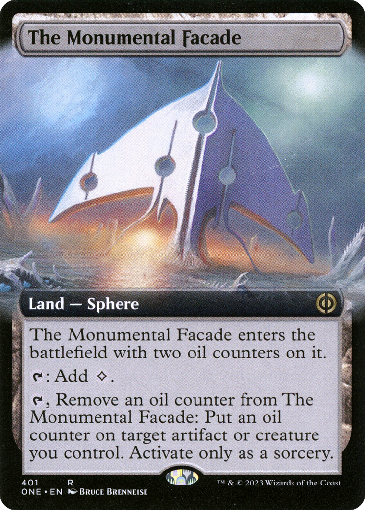 The Monumental Facade (Extended Art) [Phyrexia: All Will Be One] | Black Swamp Games