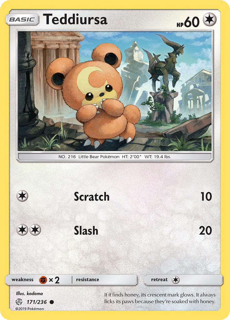 Teddiursa (171/236) [Sun & Moon: Cosmic Eclipse] | Black Swamp Games