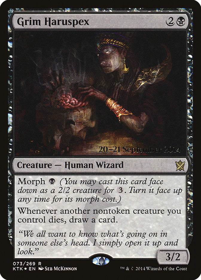 Grim Haruspex [Khans of Tarkir Prerelease Promos] | Black Swamp Games