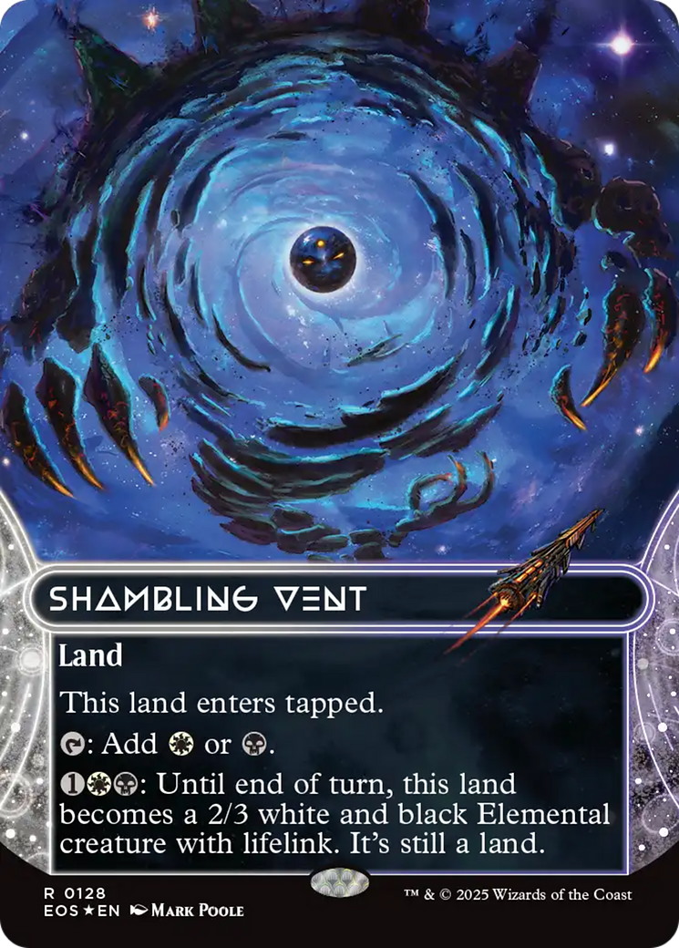 Shambling Vent (0128) (Borderless) (Galaxy Foil) [Edge of Eternities: Stellar Sights] | Black Swamp Games