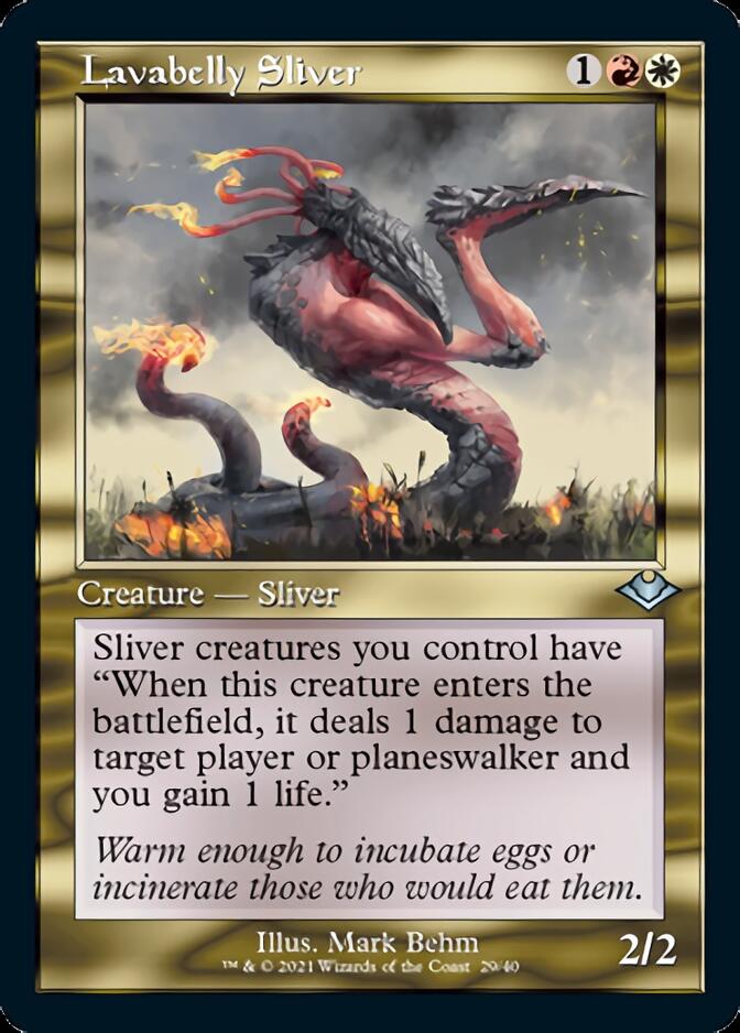Lavabelly Sliver (Retro Foil Etched) [Modern Horizons] | Black Swamp Games